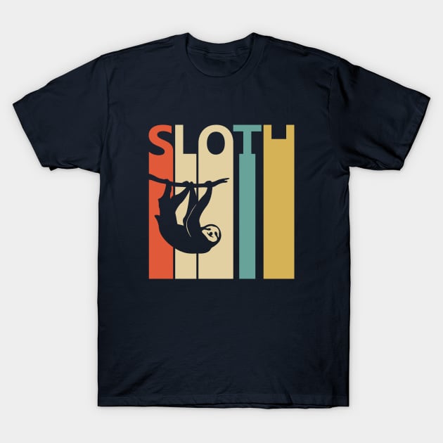 Funny Vintage Sloth Gift T-Shirt by GWENT